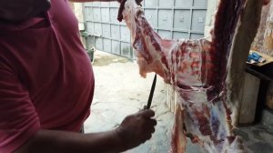 ОРИГИНАЛЬНАЯ РАЗДЕЛКА БАРАНА. НАДУЛ КОМПРЕССОРОМ