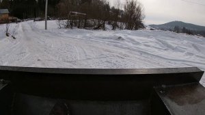 Гусеничный снегоход на гидравлике, испытания вариатора