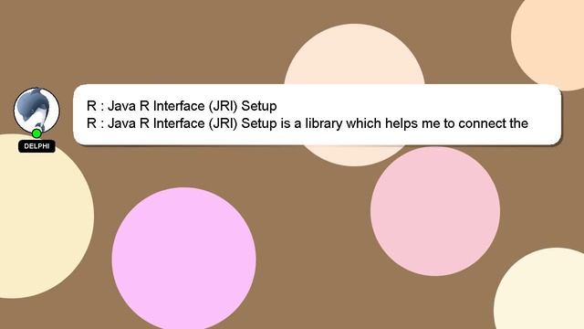 R : Java R Interface (JRI) Setup смотреть онлайн