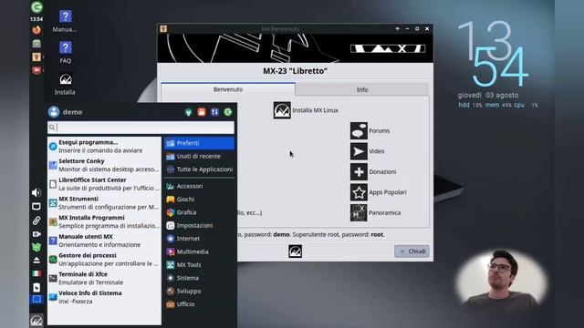 MX Linux 23 "Libretto" Review ITA смотреть онлайн