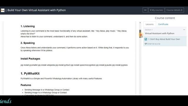 Build your own Alexa using python | Learn Advance Data Cleaning using Python | Free certificates смотреть онлайн