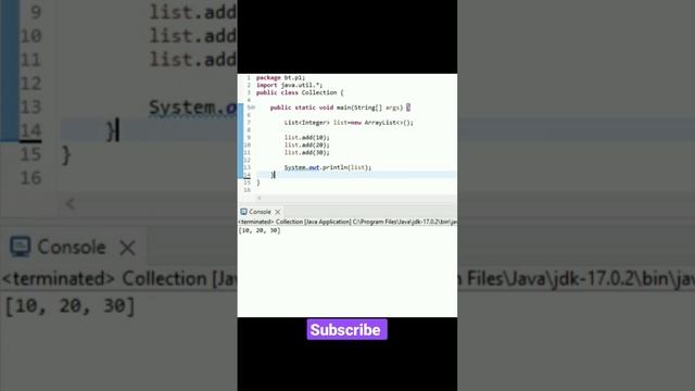 collection framework Arraylist in Java #code #java #programming #developers #shortsvideo #reels смотреть онлайн