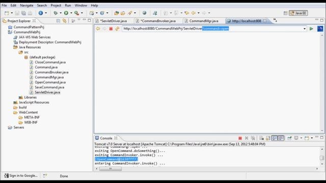 JAVA Web Application w/ command pattern - Tutorial смотреть онлайн