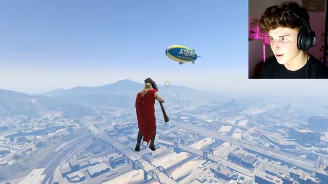 Playing As THOR In GTA 5.. (Superhero Mod) смотреть онлайн