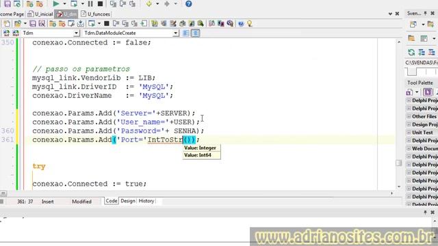 Curso Delphi com MySQL e Firedac - 115 lendo arquivo ini de conexão смотреть онлайн