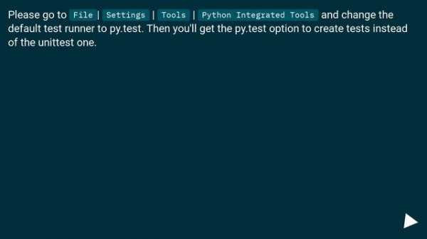 How do I configure PyCharm to run py.test tests?