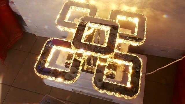 Хрустальная led люстра квадраты нового поколения с диммером! смотреть онлайн
