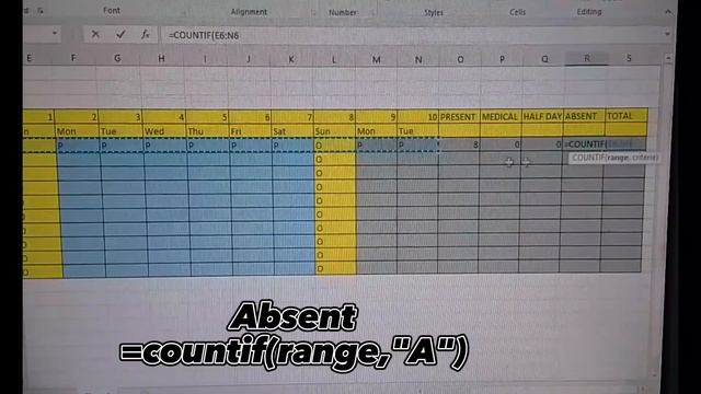 Staff Attendence sheet in Microsoft Excel #excel #iphone #minivlog смотреть онлайн