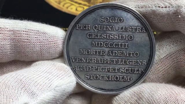 Hertigen av Östergötland Fredrik Adolf - Sällsynt silvermedalj till hans död i Montpellier 1803 смотреть онлайн