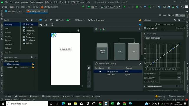 Motion Layout Tutorial | Create Amazing Animations With Motion Layout | #android #java #appdev смотреть онлайн