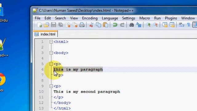 HTML TUTORIAL -6- HTML PARAGRAPHS AND LINE BREAKS [URDU] смотреть онлайн