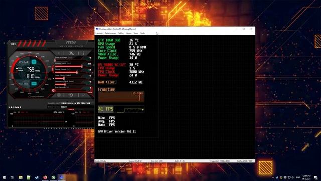 RTSS v7.3.2 - Overlay Editor Tutorial & Test смотреть онлайн