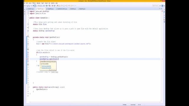 Java practice opening files for Beginners - Lesson 11 смотреть онлайн