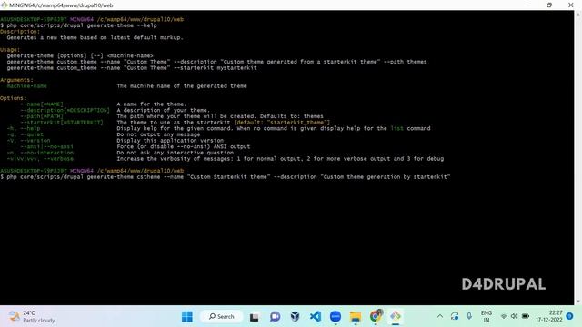 How to generate a theme by Starterkit theme in Drupal 10 | D4Drupal смотреть онлайн