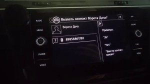 Активация голосового управления VW Tiguan 2.