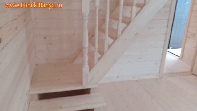 Строительство Дома из бруса 4х6 под ключ с мансардой в СПб от СК Доминика смотреть онлайн