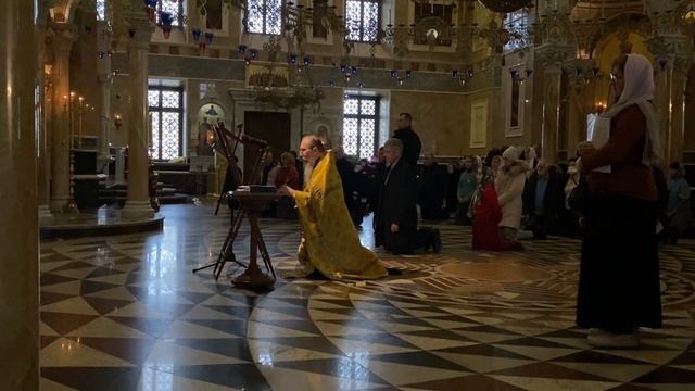 пение Богородице на коленях перед иконой Ея «Миропросительница» о даровании мира всему миру смотреть онлайн