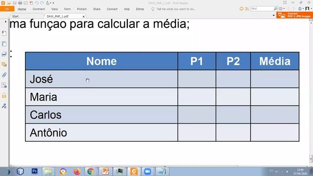 PROGRAMAÇÃO WEB 1 EXERCÍCIO PHP 1 смотреть онлайн