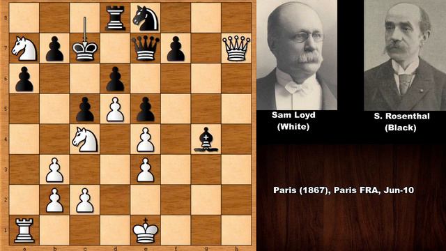 Sam Loyd vs Samuel Rosenthal - Paris (1867) смотреть онлайн