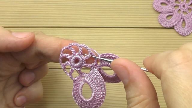 Простой ЦВЕТОК в цветочном мотиве ВЯЗАНИЕ КРЮЧКОМ мастер-класс Crochet Easy Flower Motif смотреть онлайн