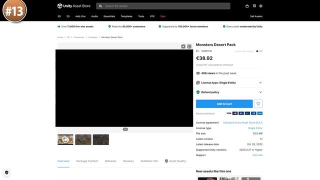 TOP 20 Animations, VFX, Models NOVEMBER 2022! | Unity Asset Store смотреть онлайн