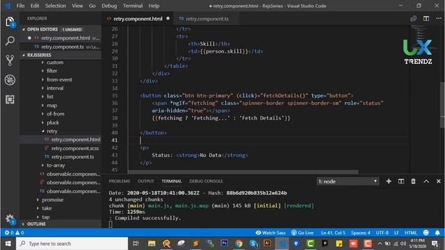 Retry in Rxjs | Retry, RetryWhen, Scan, Delay Angular | Rxjs Tutorial in Hindi (2020) [Ep - #14] смотреть онлайн