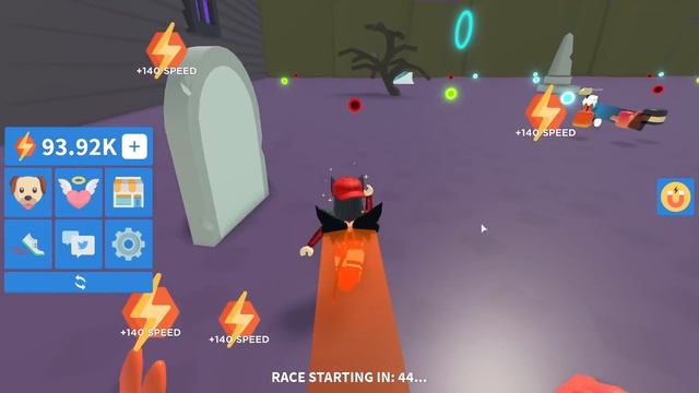 ХЭЛЛОУИН в СИМУЛЯТОРЕ СКОРОСТИ! Машка Убивашка и Панда в Роблокс Speed Run Simulator смотреть онлайн