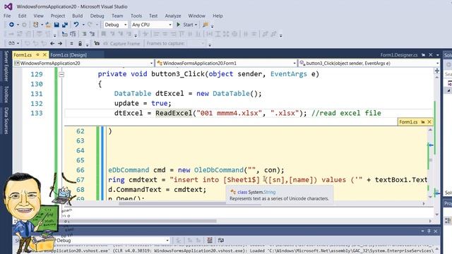 0352 Insert Data To Excel File DB C SHARP اضافة بيانات في اكسيل سي شارب смотреть онлайн