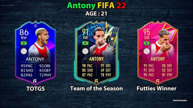 Antony | All FiFa Cards ( FIFA21 - FC24 )