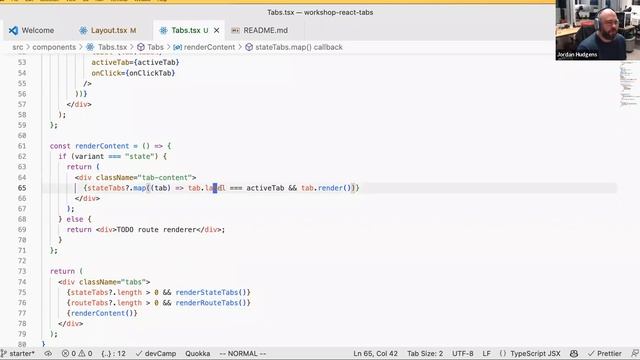 3/1/2023 - Build A Tabs Component in React смотреть онлайн