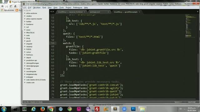 Workflows De Frontend - Grunt #DevFrontend Con @TheBlasfesm
