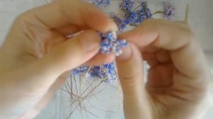 РОСКОШНАЯ СИРЕНЬ / Бисероплетение / Сборка ветки