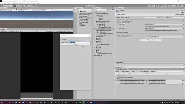 How to Create an IKEA AR clone with Unity - Loading assets using Addressables.(Part 8) смотреть онлайн