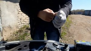 замена лампы ближнего света калине 2