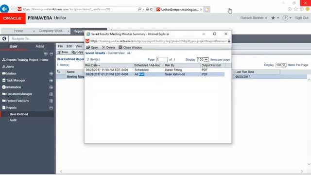 Did You Know...You Can Save User-Defined Reports In Primavera Unifier? смотреть онлайн