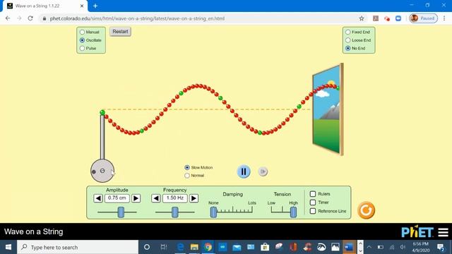 LESSON 9 - PHET SIMULATION WAVE ON A STRING смотреть онлайн