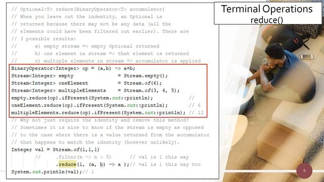 Java Streams Tutorials - Part 5 - reduce() terminal operation смотреть онлайн