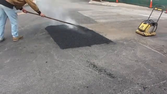 Укладка асфальта виброплитой смотреть онлайн