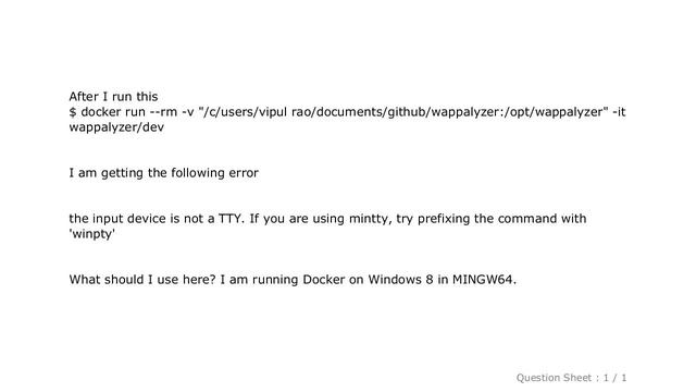 Windows : docker error : the input device is not a TTY. If you are using mintty, try prefixing the смотреть онлайн