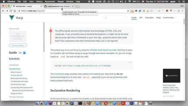 introduction to vue js 2 смотреть онлайн