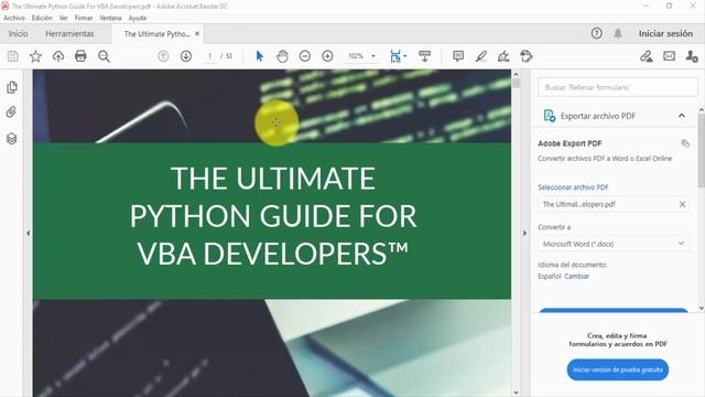 The Ultimate Python Guide for VBA Developers - Guía de Referencia Python para Programadores de VBA смотреть онлайн