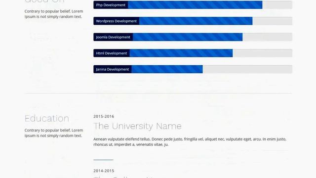 Html5 responsive bootstrap resume template for personal profile & portfolio смотреть онлайн
