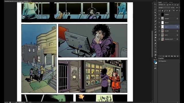How To Color Comic Books! Photoshop Comic Coloring tutorial: The Basics: Part 2 смотреть онлайн