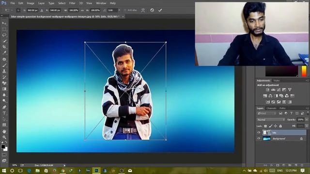 [HINDI]How to Resize/Free Transform a Layer!- Photoshop CC| Tutorial #13 смотреть онлайн