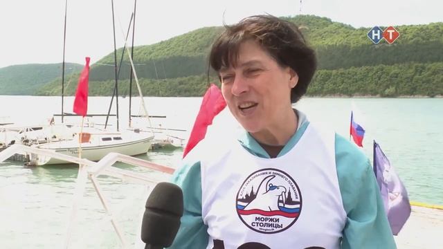 Черноморский Кубок по зимнему плаванию 2023. Заплывы на озере Абрау 100, 500 и 1000 м. Вода +10⁰ смотреть онлайн