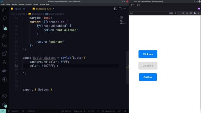 Tutoriel React: Apprendre Styled Components - 05 - Etendre le style entre les composants смотреть онлайн