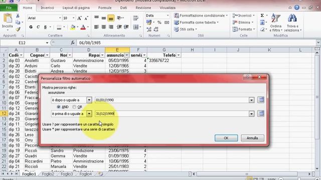Corso di Excel - Lezione 11 - Dipendenti filtro смотреть онлайн