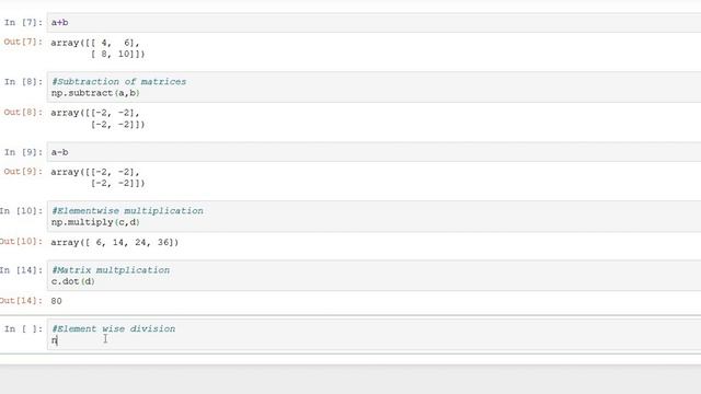NumPy Array Operations смотреть онлайн