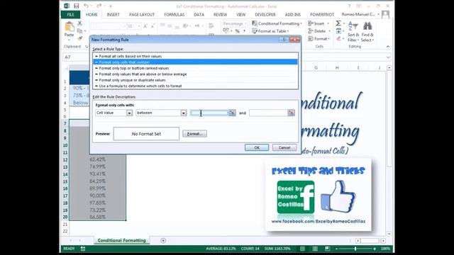 Excel How to Apply Conditional Formatting (Format Cells that Contain) смотреть онлайн