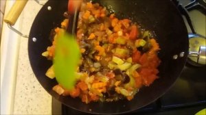 Постное Овощное рагу из замороженных овощей